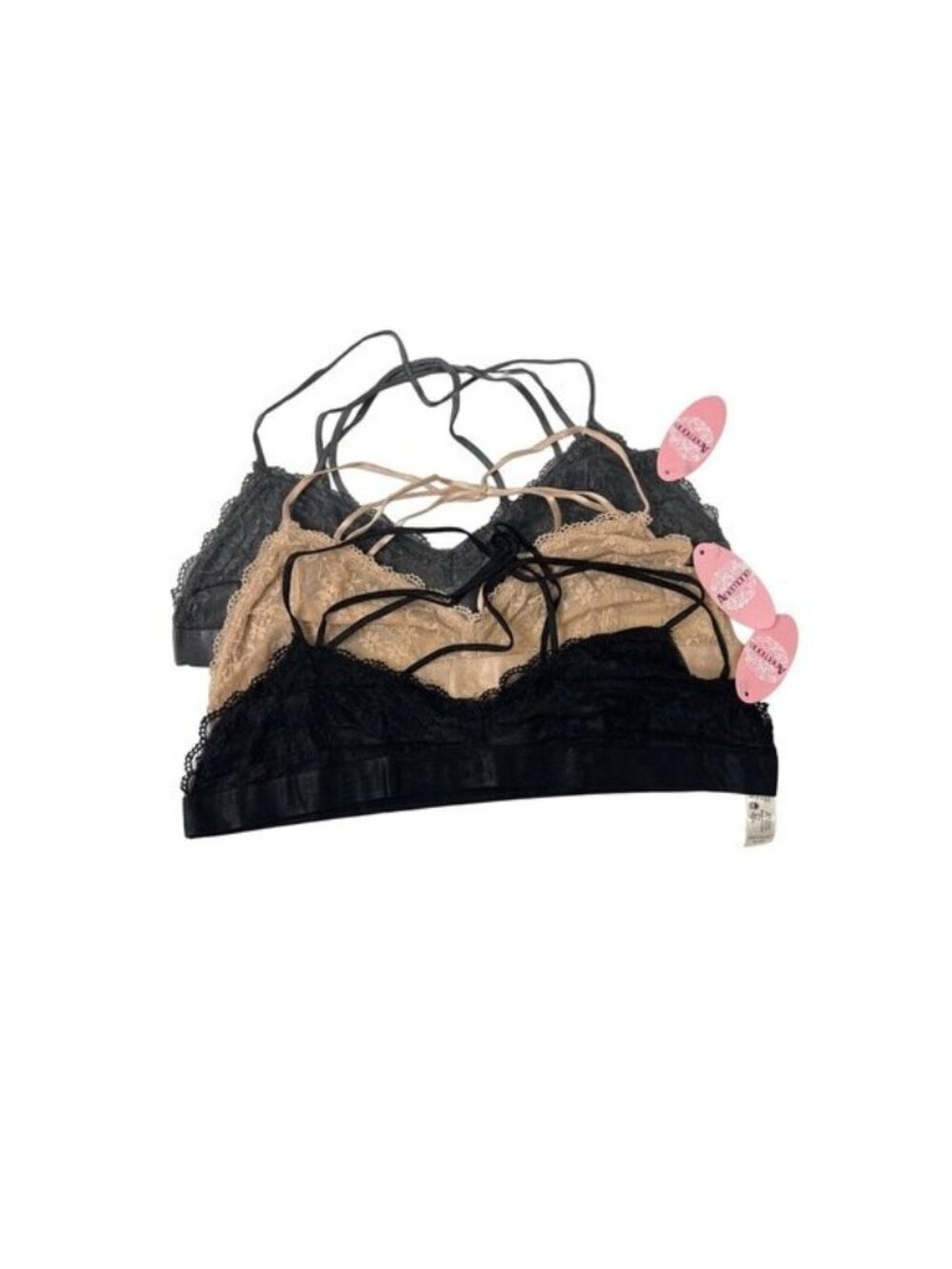 Anemone Strappy Back Bralette Bundle 3-Pack